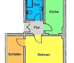 Meißen! Wohnung mit großem Balkon und Wohnküche in ruhiger Lage! - Photo 2