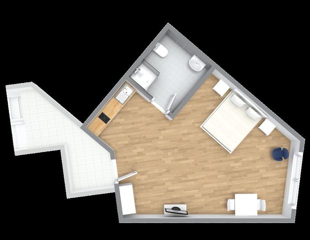 Attraktiv möbliertes Apartment am Barbarossaplatz - Foto 1