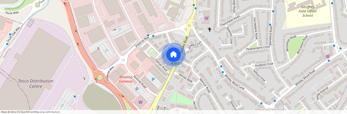 Basingstoke Road, Reading, Berkshire, RG2