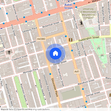 Montagu Mansions, Marylebone, London