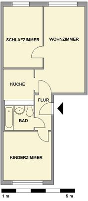 3-Raum-Wohnung mit Blick ins Grüne - Foto 1