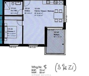 3.5 Zimmer, 59 m², 2. Stock - Photo 5