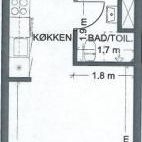 2-værelses studiebolig - Foto 1