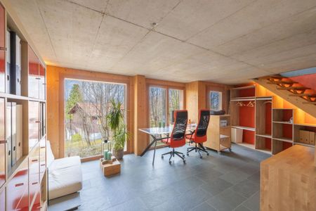 Magnifique villa d'architecte meublée avec 3 chambres au bord du forêt à Saint-Cergue - Photo 4