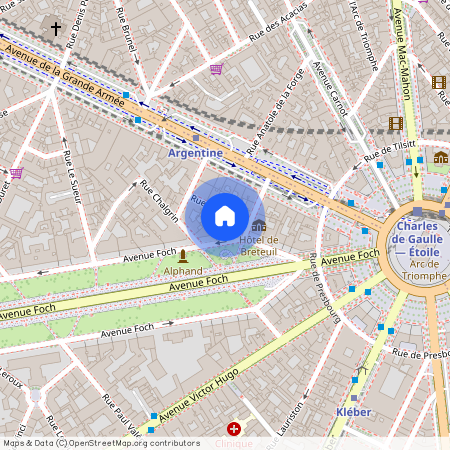 Appartement à louer Avenue Foch, Paris 16ème