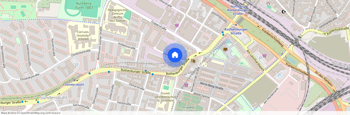 Zweigstraße, 90439 Nürnberg (Mittelfr) - St Leonhard