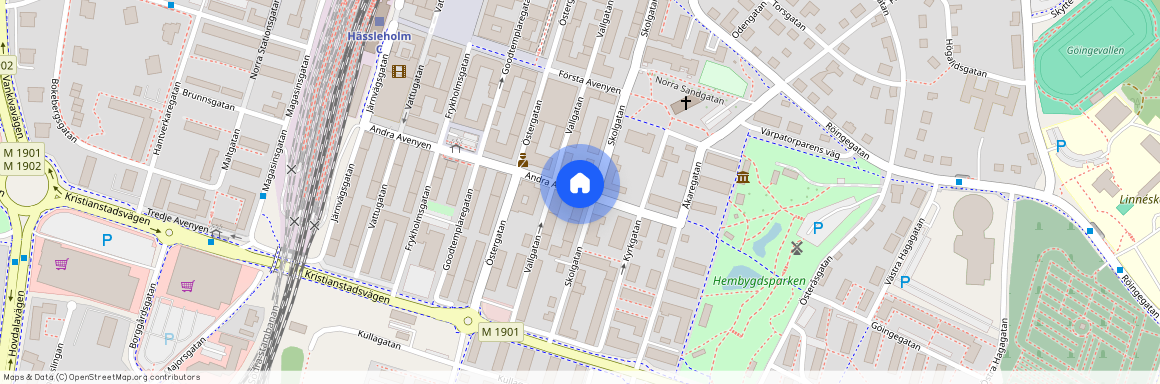 Andra Avenyen, Hässleholm