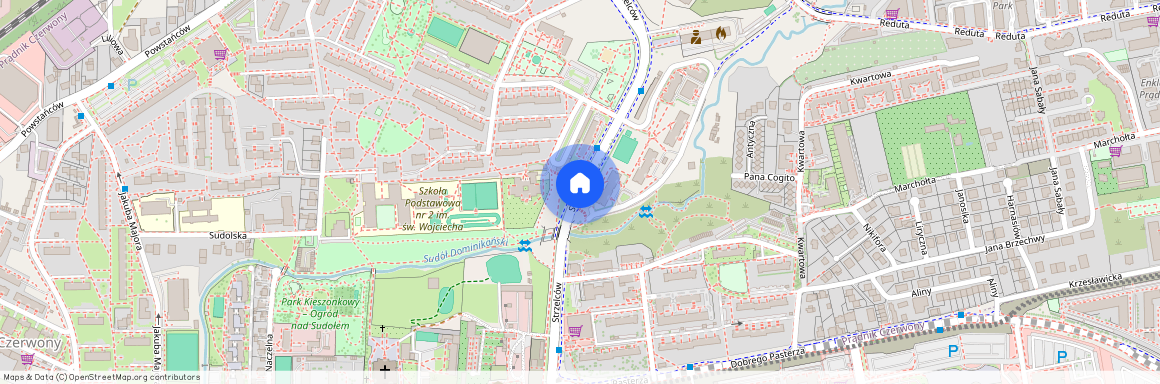 ul. Strzelców, Prądnik Czerwony, Prądnik Czerwony, Kraków, małopolskie