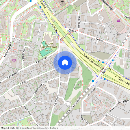 ul. Pszczelna, Ruczaj, Dębniki, Kraków, małopolskie