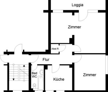 + Großzügige Zwei-Zimmer-Wohnung + - Photo 1