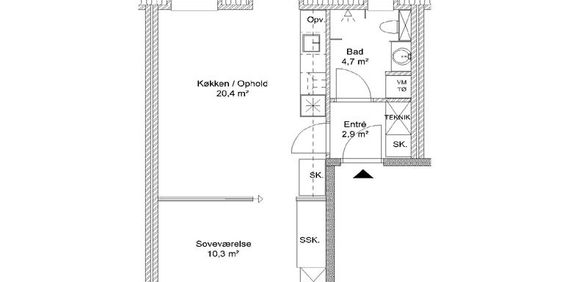 Dejlig 2-værelses lejlighed i Odense SV - Photo 3