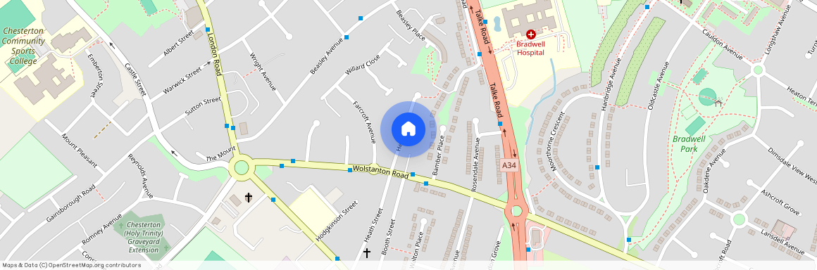 Heath Street; Chesterton; ST5