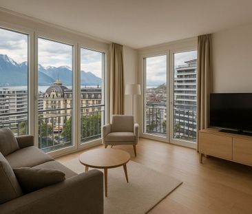 Furnished 3.5p duplex with partial view of the lake - Photo 1