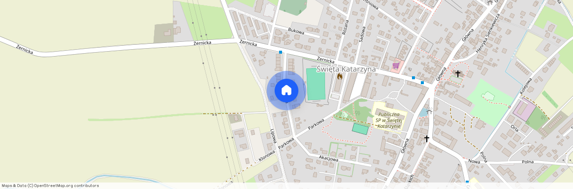ul. Parkowa, Święta Katarzyna, Siechnice, wrocławski, dolnośląskie