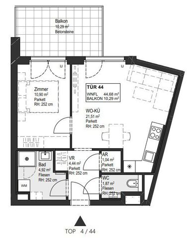 2-Zimmer-Wohnung mit Balkon – Erstbezug in Neubauprojekt – zu mieten in 1150 Wien - Photo 5