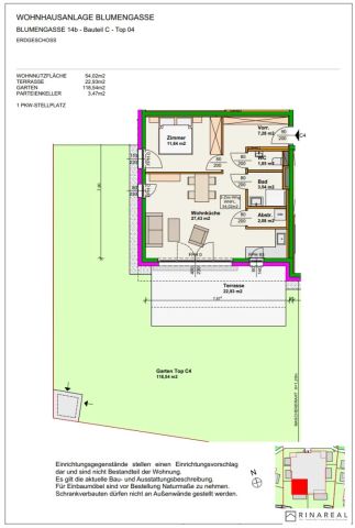 Blumengasse - 2 Zimmer Wohnung | Garten & Terrasse | Neubau - Erstbezug | Klimaanlage - Foto 3