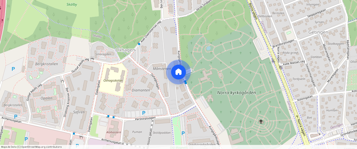 Kungsgårdsvägen ** Oxhagen, Kalmar