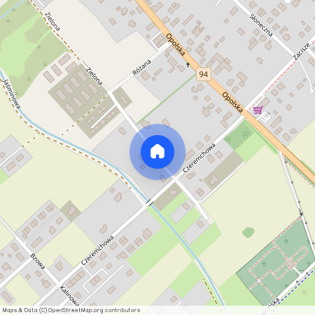 ul. Zielona, Siechnice, Siechnice, wrocławski, dolnośląskie