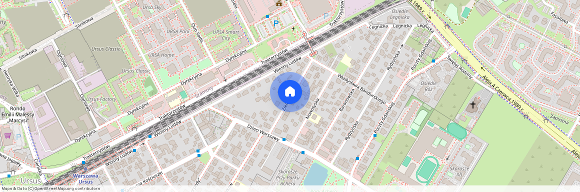 ul. Zielonogórska, Skorosze, Ursus, Warszawa, mazowieckie