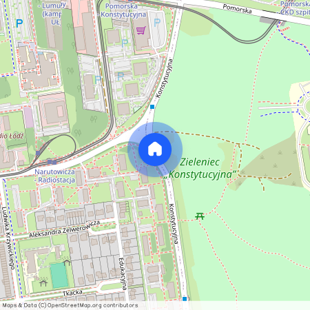 ul. Konstytucyjna, Radiostacja, Śródmieście, Łódź, łódzkie