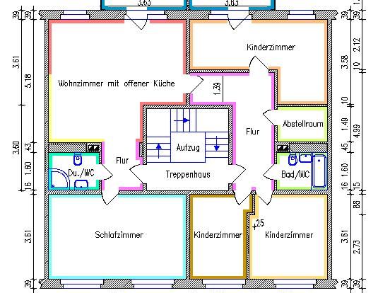 5-Raum-Wohnung mit zwei Balkonen - Photo 1