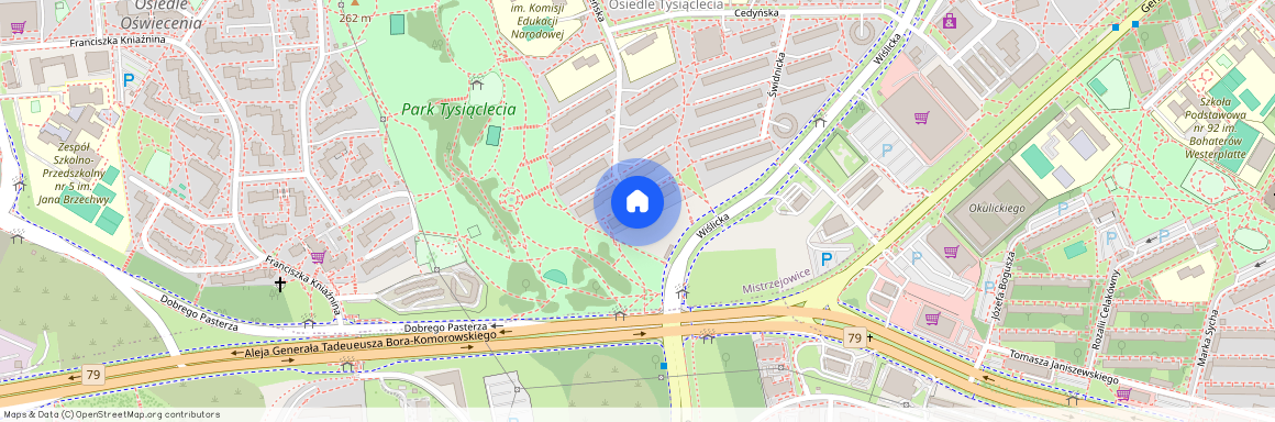 województwo małopolskie, Mistrzejowice, Osiedle Tysiąclecia, 1, Polska, 31-603, Kraków