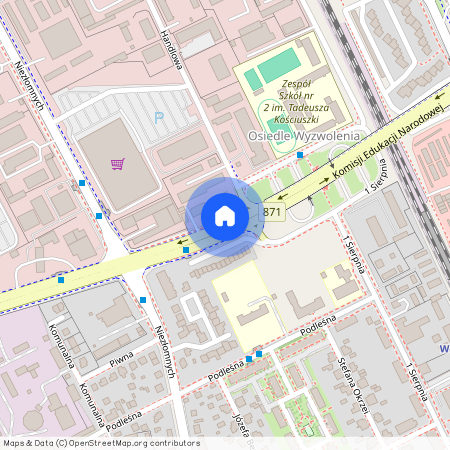 ul. Komisji Edukacji Narodowej, Stalowa Wola, stalowowolski, podkarpackie