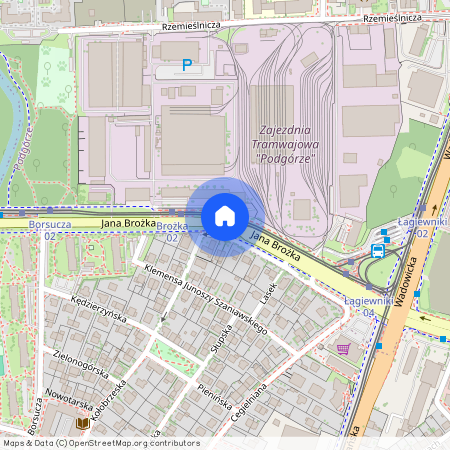 ul. Jana Brożka, Cegielniana, Łagiewniki-Borek Fałęcki, Kraków, małopolskie