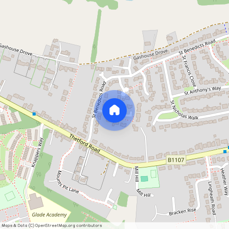 St. Davids Close, Brandon, Suffolk, IP27