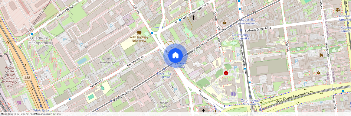 ul. Mikołaja Kopernika, Stare Polesie, Polesie, Łódź, łódzkie