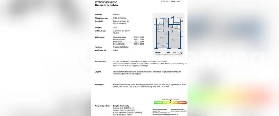 TAUSCHWOHNUNG Ich suche eine große wohnung und ich habe klein 2.Z - Foto 1