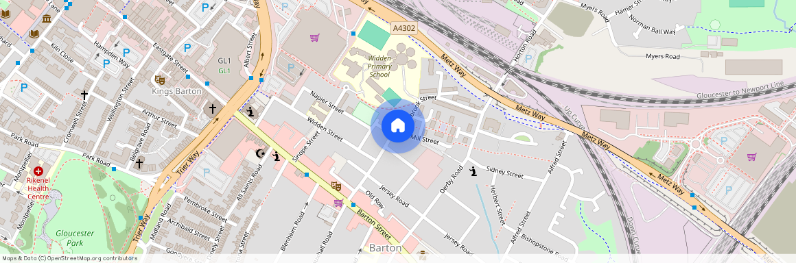 Millbrook Street, Gloucester, Gloucestershire, GL1