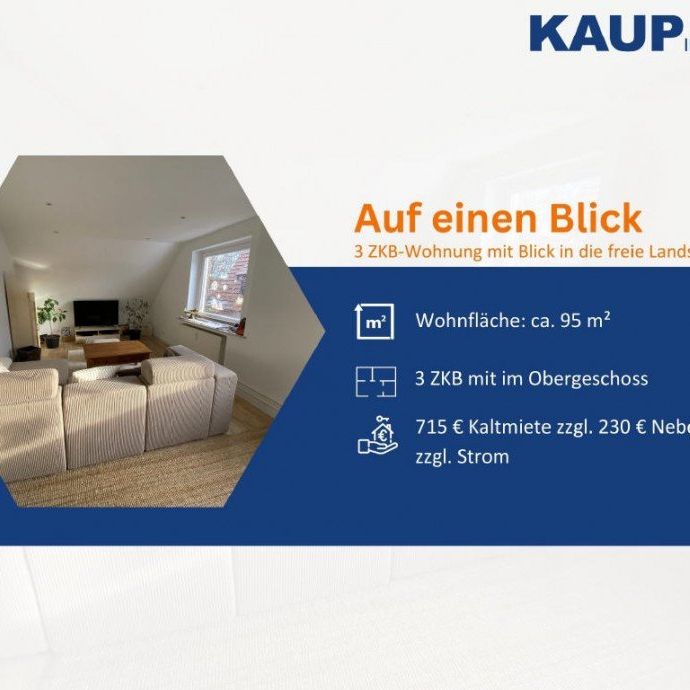 Wir haben den Blick auf Wiesen und Felder! 3 ZKB Wohnung in Gütersloher Norden - Photo 1