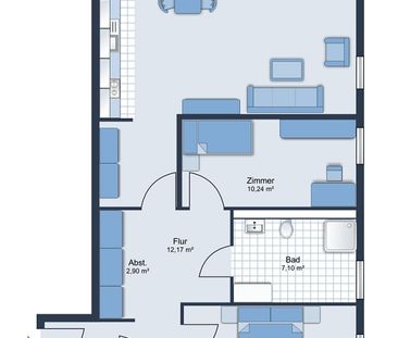 Attraktive 3-Zimmerwohnung mit Balkon in zentraler Wohnlage in Verden - Photo 2