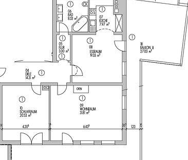 Kachelofenwohnung mit großem Balkon - Foto 6