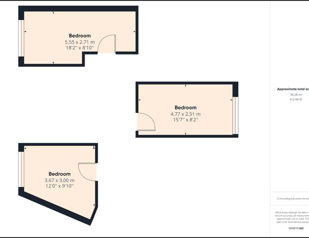 Students Only - Private room in shared apartment for 3 students, Near HTW university - Foto 1