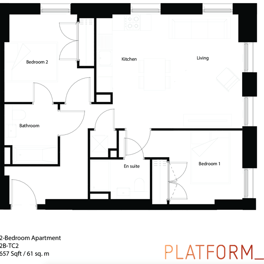 Two Bed (2), PLATFORM_GLASGOW - Photo 1