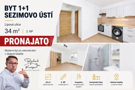 Pronájem bytu 1+1 po rekonstrukci Sezimovo Ústí, Lipová ulice - Photo 2