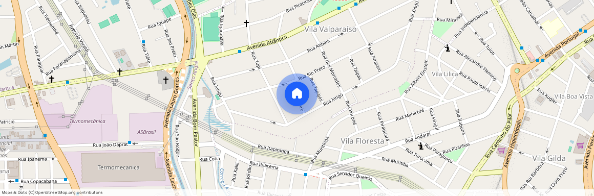 Rua Cruzeiro, Vila Valparaíso, Santo André