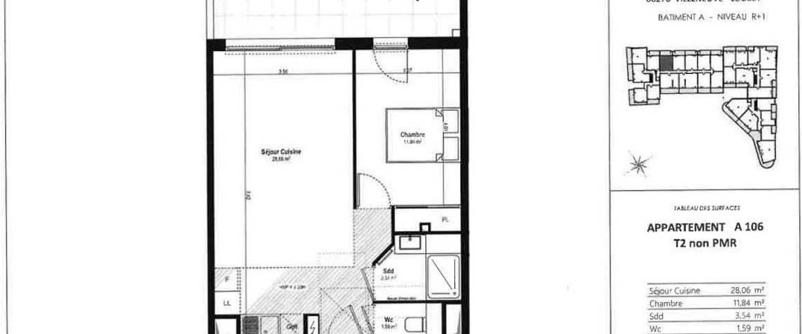 location Appartement T2 DE 45.03m² À VILLENEUVE LOUBET - Photo 1