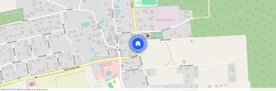Droszków, Droszków, Zabór, zielonogórski, lubuskie