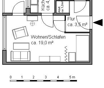 Da kommt man gern Heim. praktische 1-Zimmer-Single-Wohnung - Foto 4