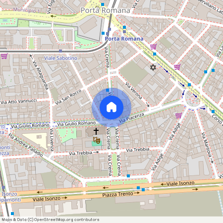 Via Crema, Milan, Lombardy 20135