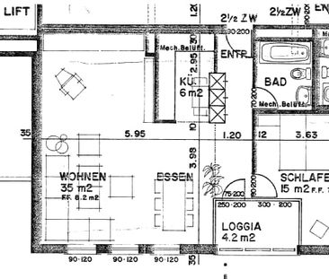 2.5 Zimmer, 66 m², 2. Stock - Photo 5