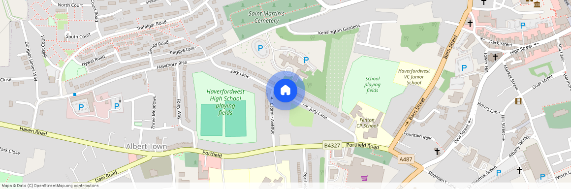 Jury lane Haverfordwest, Pembrokeshire