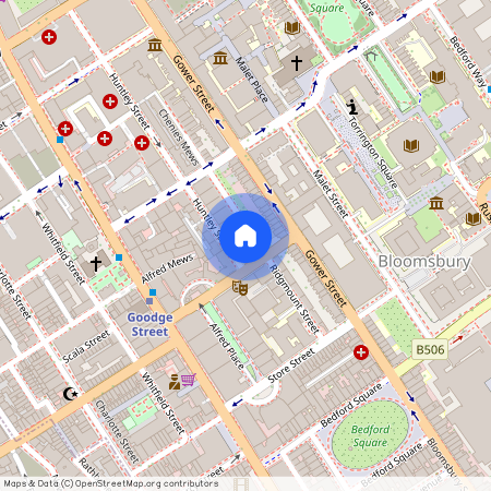 Ridgmount Gardens, Bloomsbury, WC1E