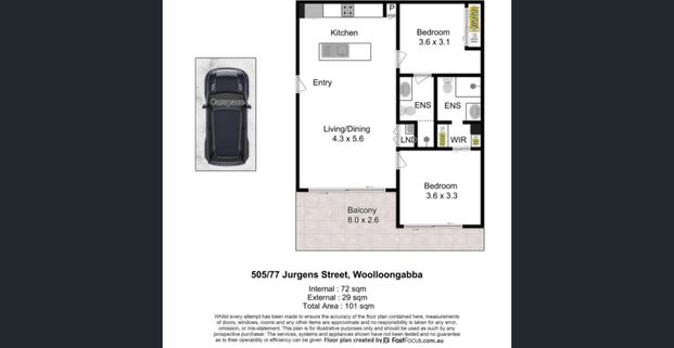 Modern Elegance in Woolloongabba: Two-Bedroom Two Ensuite Retreat - Photo 1