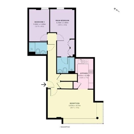 2 Bed Flat, Phoenix Way, SW18 - Photo 2