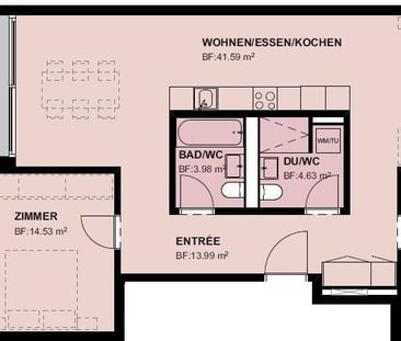 3.5 Zimmer, 90 m², 2. Stock - Foto 5