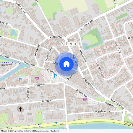 Scheemda, 9679 AR, Middenstraat, Scheemda